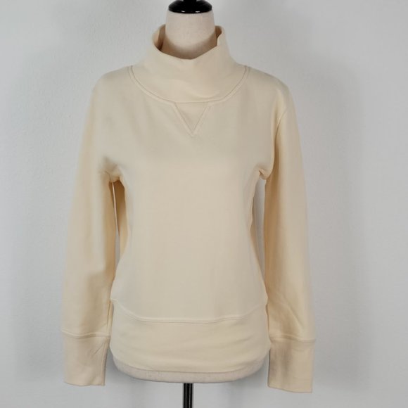 Madewell Tops - MADEWELL Turtleneck Sweatshirt cream Sz S
